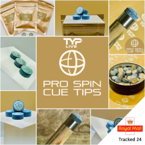 Pro Spin Cue Tips (Pack of 3) - 10mm Size for Snooker or Pool - Medium Feel - Official Stockists